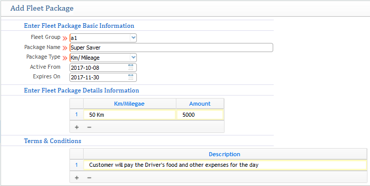 Creating or Adding New Packages for Fleet Schedule:
